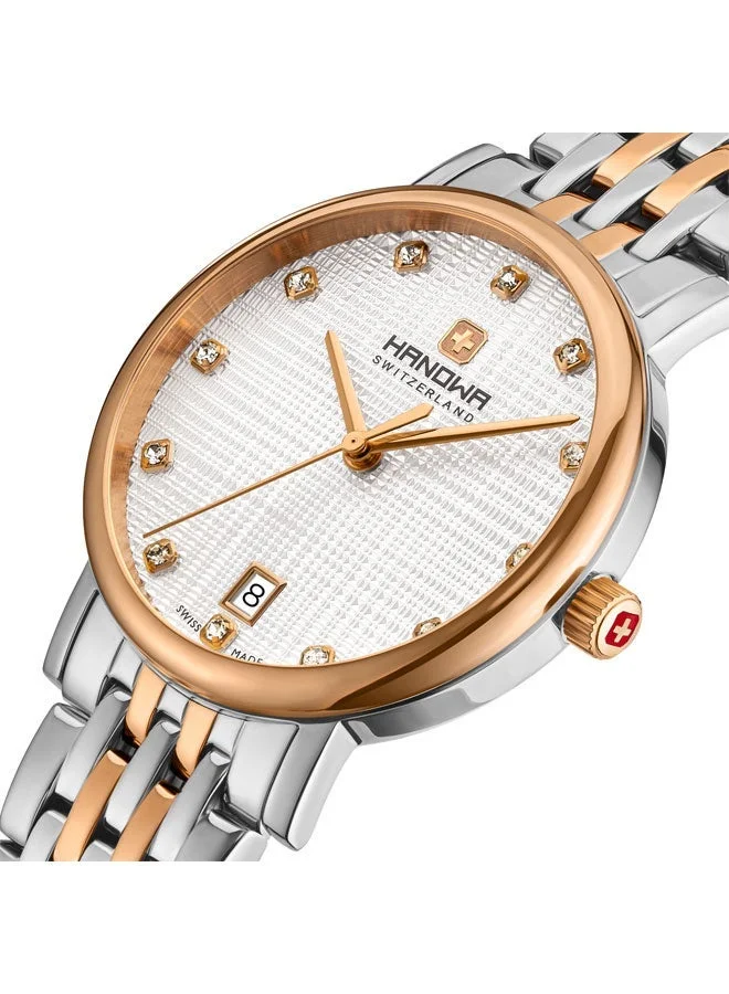 Hanowa  Rivera White Dial Stainless Steel Bracelet Watch for Women 32mm for Women | Best Price UAE